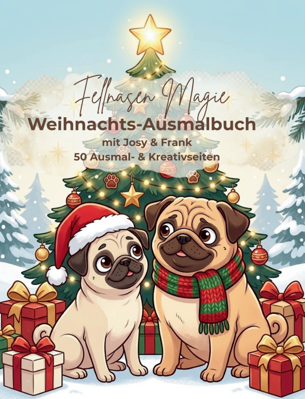 Buchcover von Fellnasen Magie – Weihnachts-Ausmalbuch